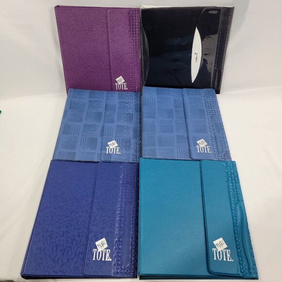 Note Tote Vintage Hilroy Set 6 Loose Leaf 3-Ring Binders - Picture 1 of 1